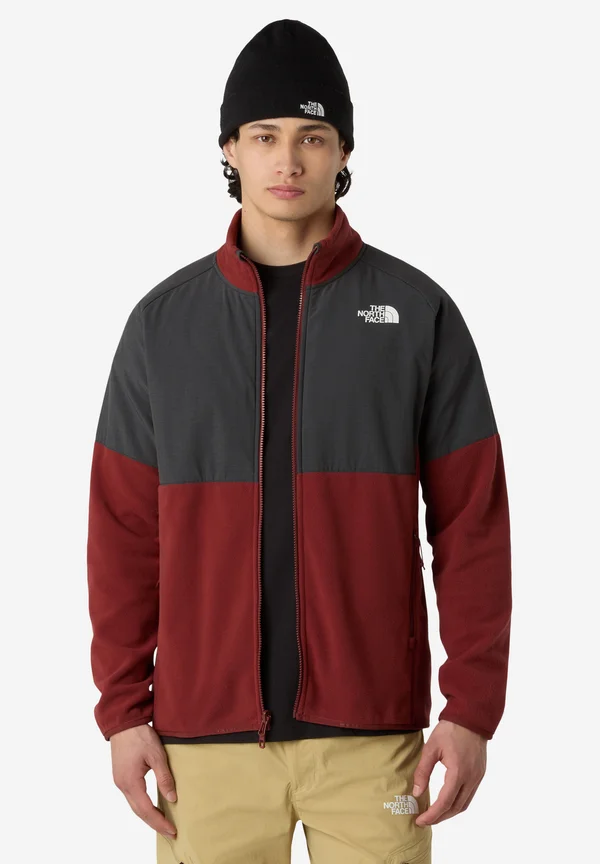 M GLACIER HEAVYWEIGHT FULL ZIP - Fleecejacke - sumac asphalt grey