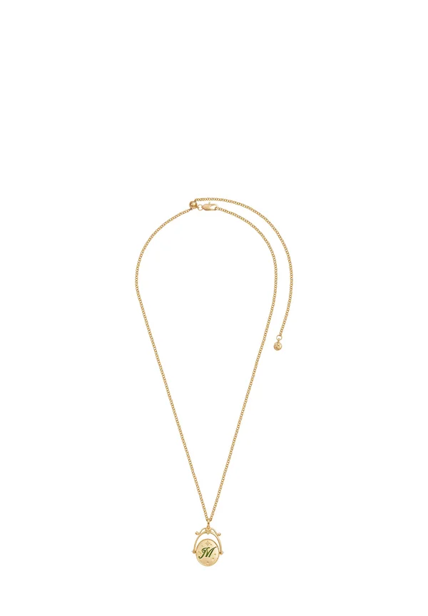 M INITIAL MAGNOLIA SPINNER CHAIN - Halskette - gold-coloured