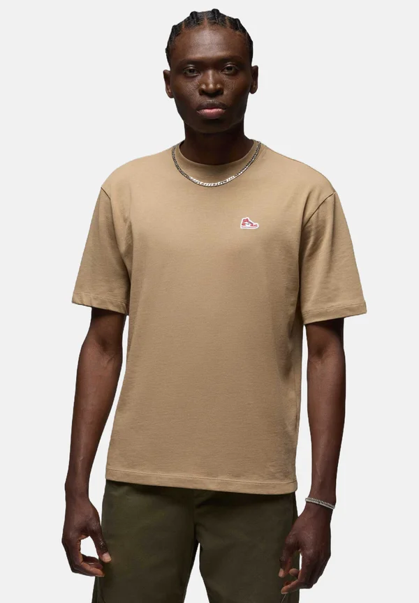 M J BRND BR SNKR PCH SS CRW - T-Shirt print - desert camo black