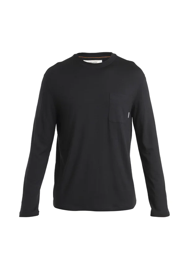 M MER TECH LITE III LS POCKET TE - Langarmshirt - black