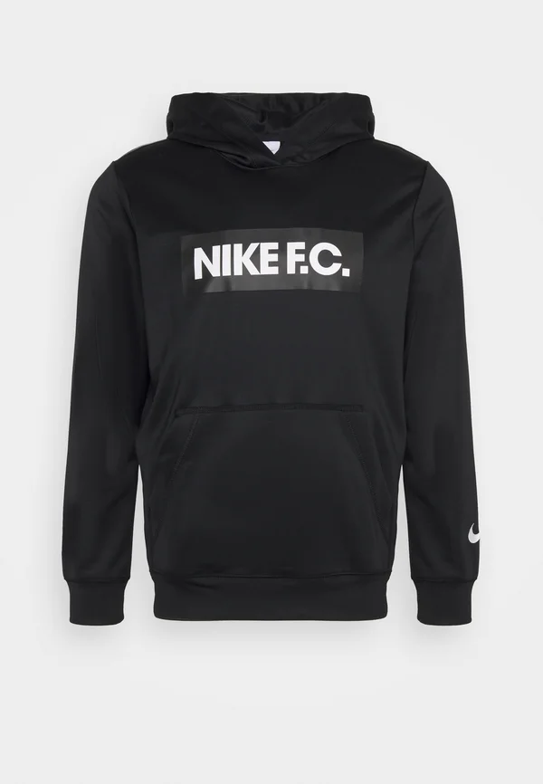 M NK DF FC LIBERO FLC HOODIE - Kapuzenpullover - black/white