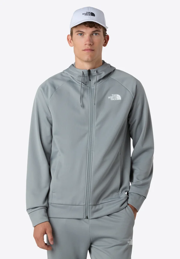 M REAXION 2.0 HOODED FULL ZIP JACKET - Sweatjacke - monument grey dark heathr