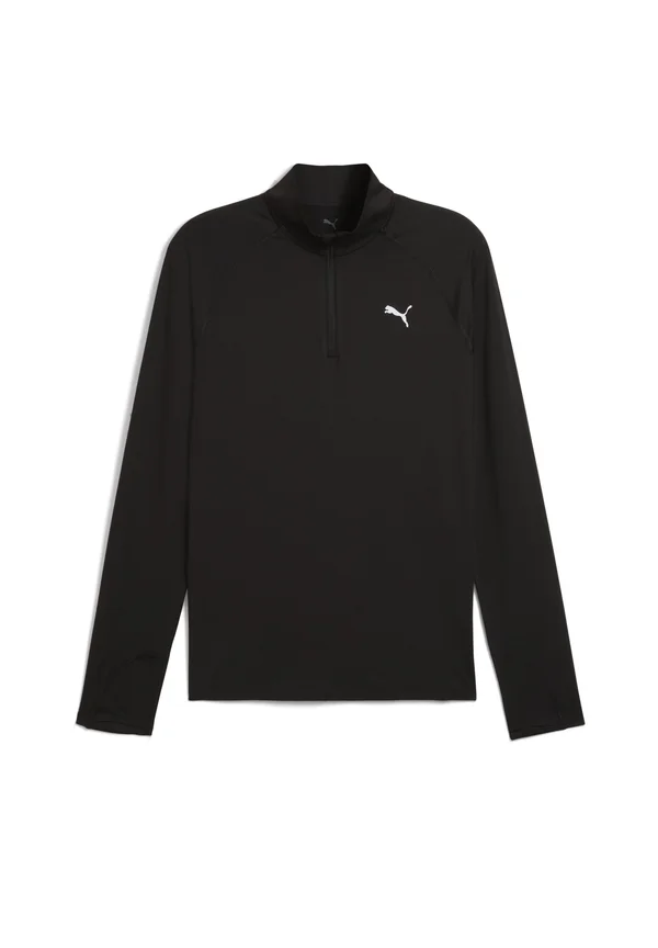 M RUN VELOCITY CLOUDSPUN 1/4 ZIP - Langarmshirt - puma black