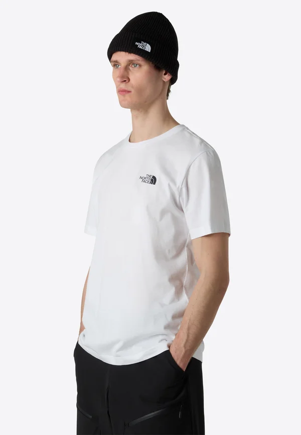 M VERTICAL LOGO SS TEE - T-Shirt print - tnf white