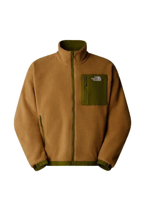 M YUMIORI REVERSIBLE JACKET - Fleecejacke - forest olive utility brown