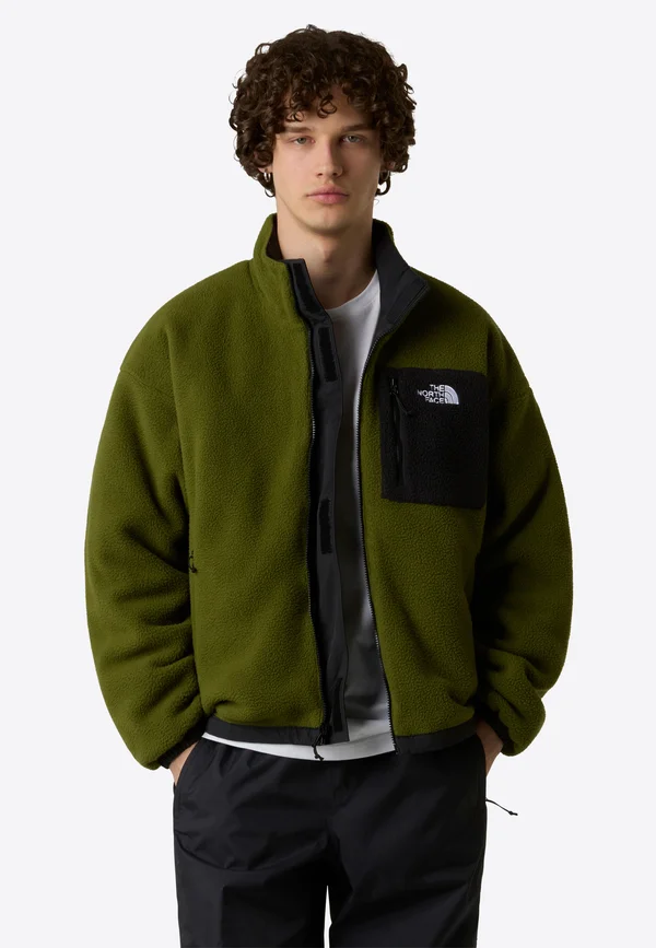 M YUMIORI REVERSIBLE JACKET - Fleecejacke - tnf black woodland gree