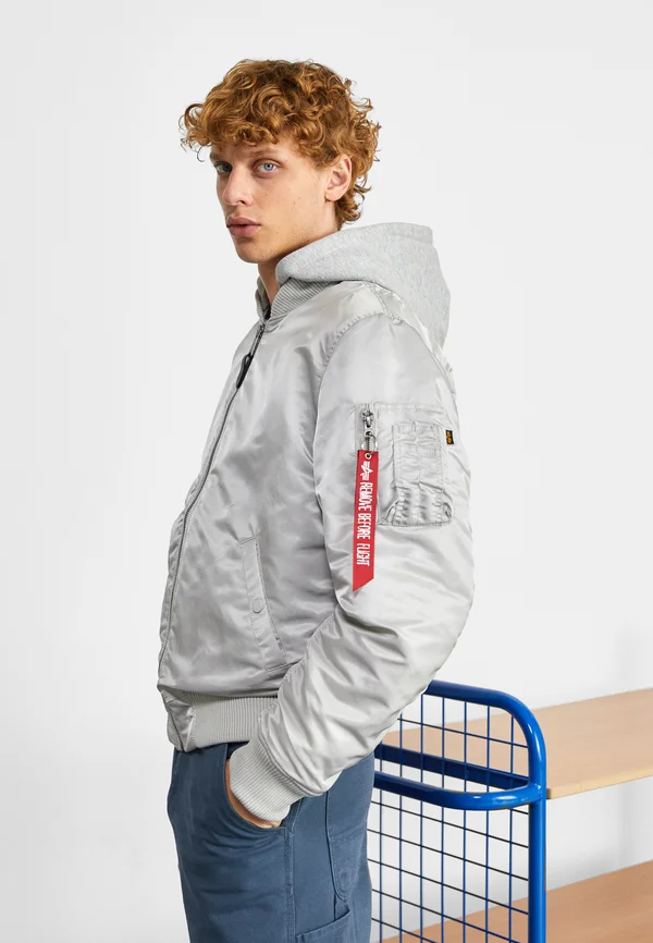MA-1 ZH BACK EMB - Bomberjacke - pastel grey