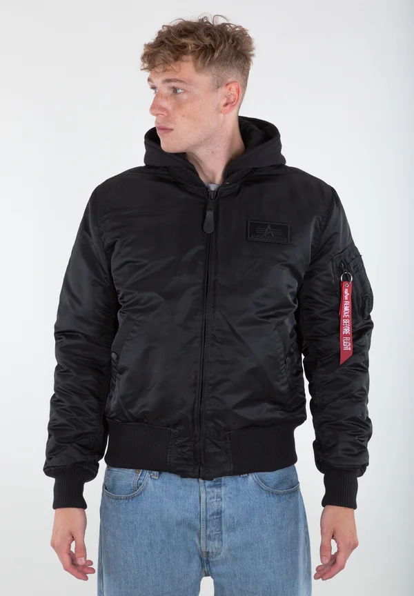 MA-1 ZH BACK PRINT - Bomberjacke - black/rainbow reflective