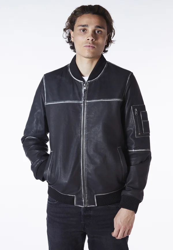 MA1 BOMBER DISTRESS - Bomberjacke - schwarz