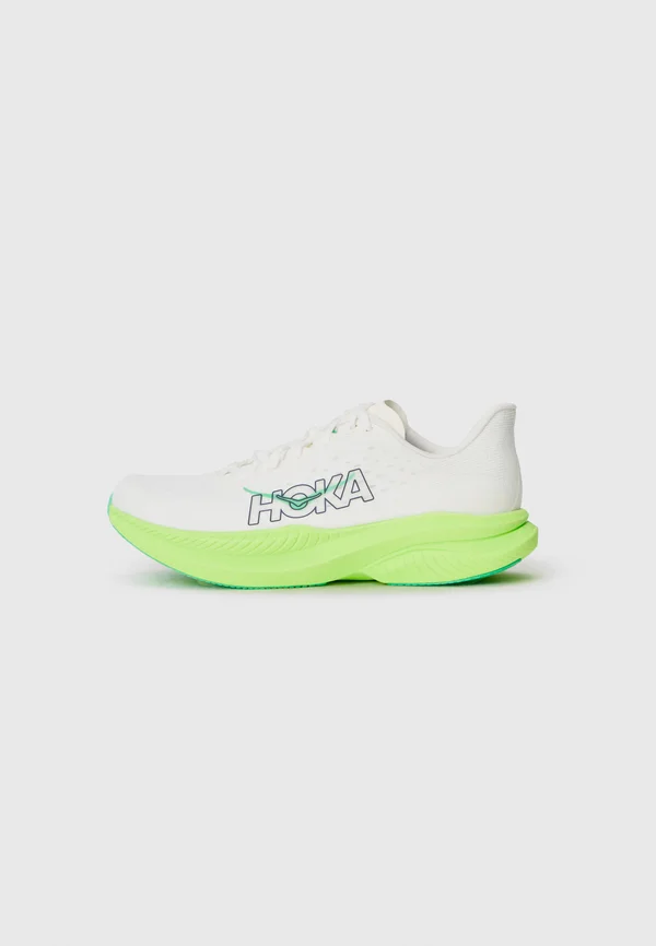 MACH 6 - Laufschuh Straße - white/neon lime