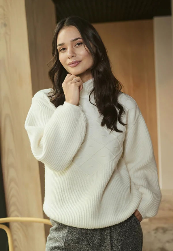 MADDIE - Strickpullover - chalk