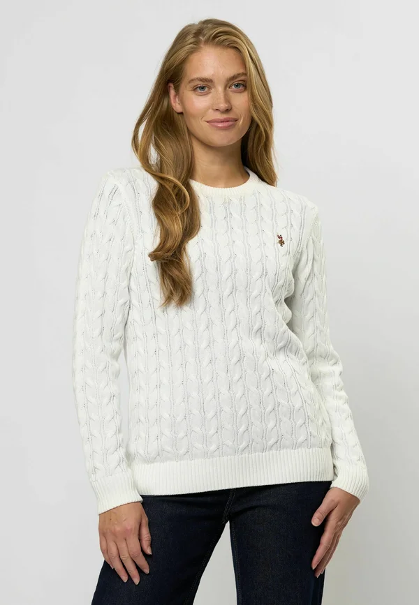 MADELINE CABEL - Strickpullover - cloud dancer