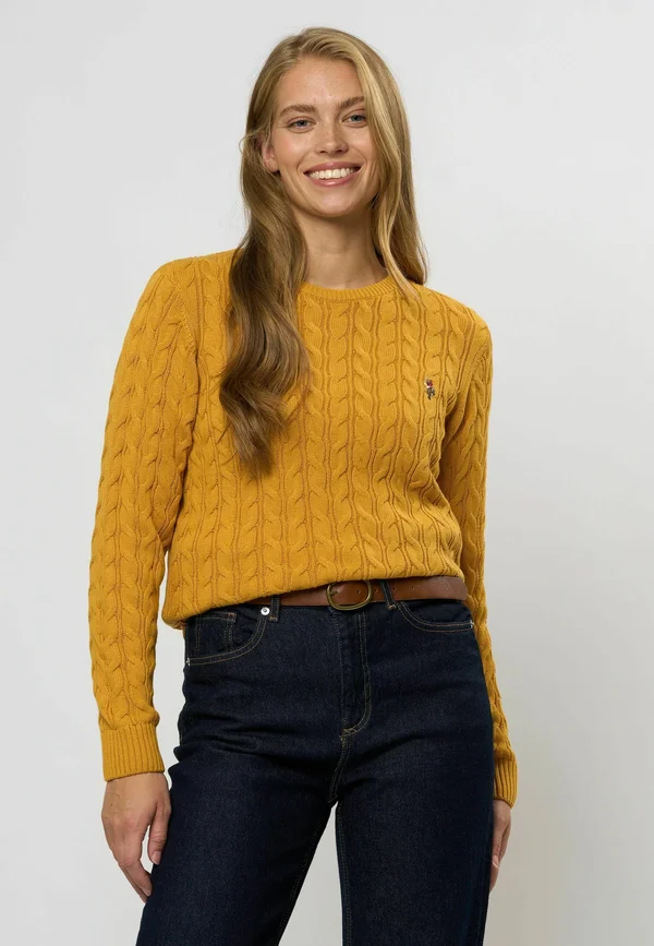 MADELINE CABEL - Strickpullover - honey gold