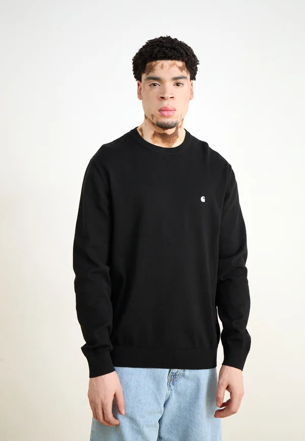 MADISON  - Strickpullover - black/white