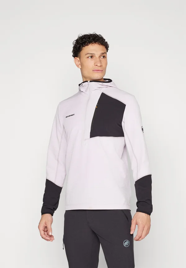 MADRIS LIGHT HALF ZIP HOODY MEN - Windbreaker - alpine calamint/black