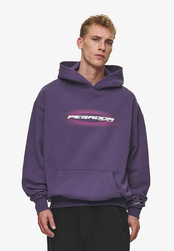 MADRON - Kapuzenpullover - washed deep purple