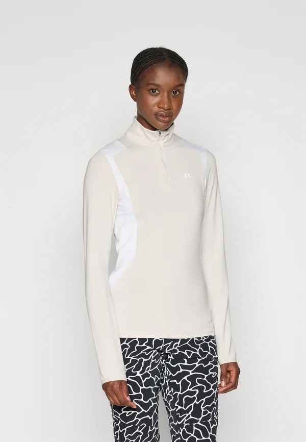 MAE QUARTER ZIP MID LAYER - Langarmshirt - moonbeam
