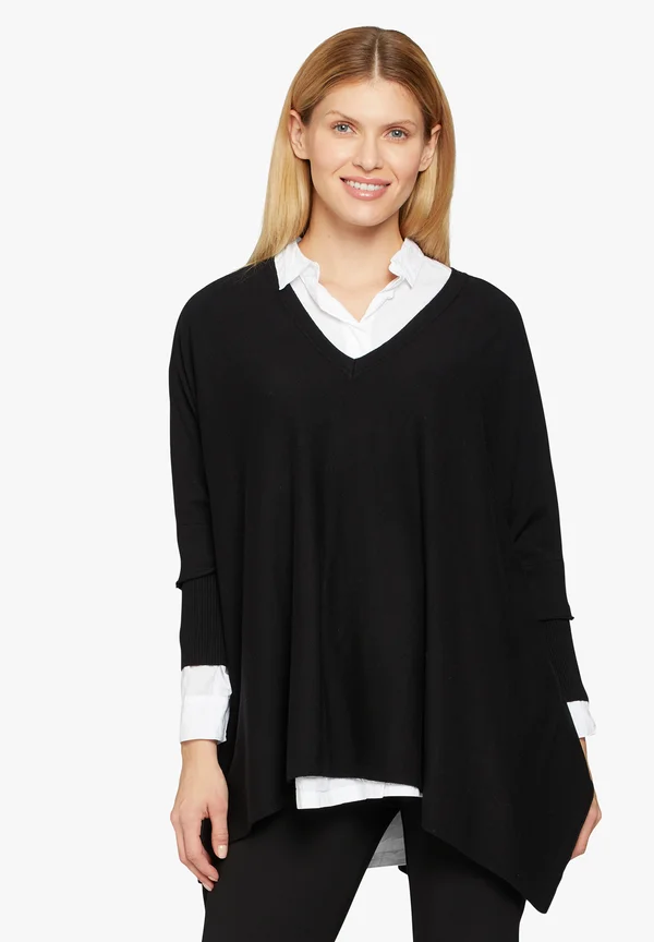 MaFosna Oversize - Strickpullover - black