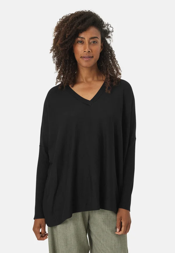 MaFronia - Strickpullover - schwarz