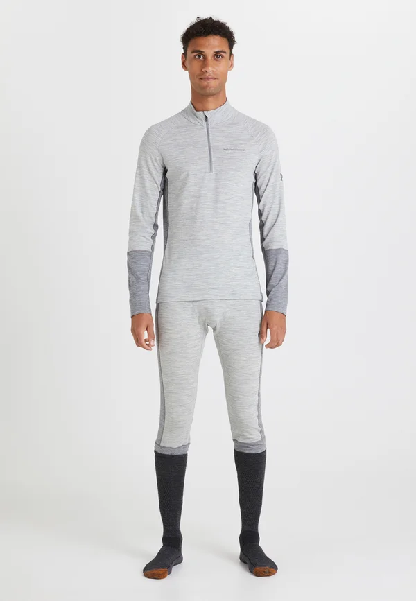 MAGIC HALF ZIP - Unterhemd/-shirt - grau