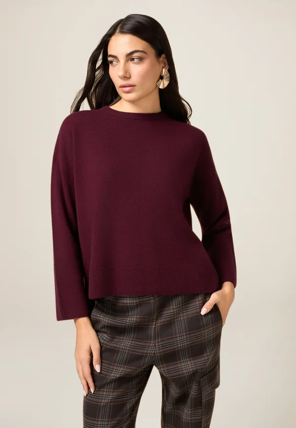 MAGLIA GIROCOLLO - Strickpullover - bordeaux