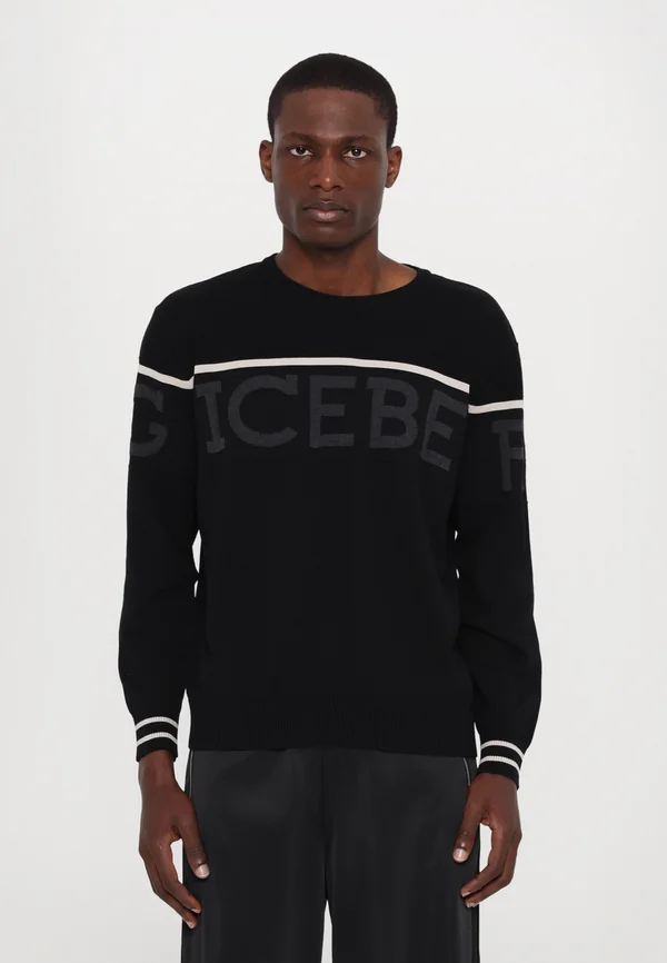 MAGLIA GIROCOLLO - Strickpullover - nero
