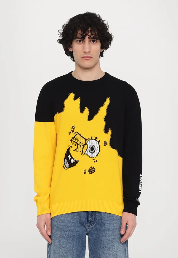 MAGLIA GIROCOLLO - Strickpullover - yellow/black