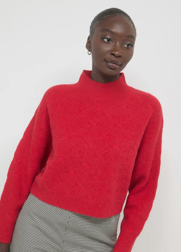 MAGLIA LAVORAZIONE  - Strickpullover - rosso