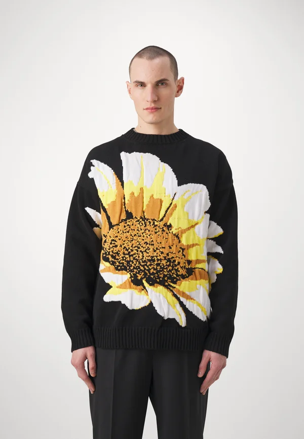 MAGLIA - Strickpullover - black