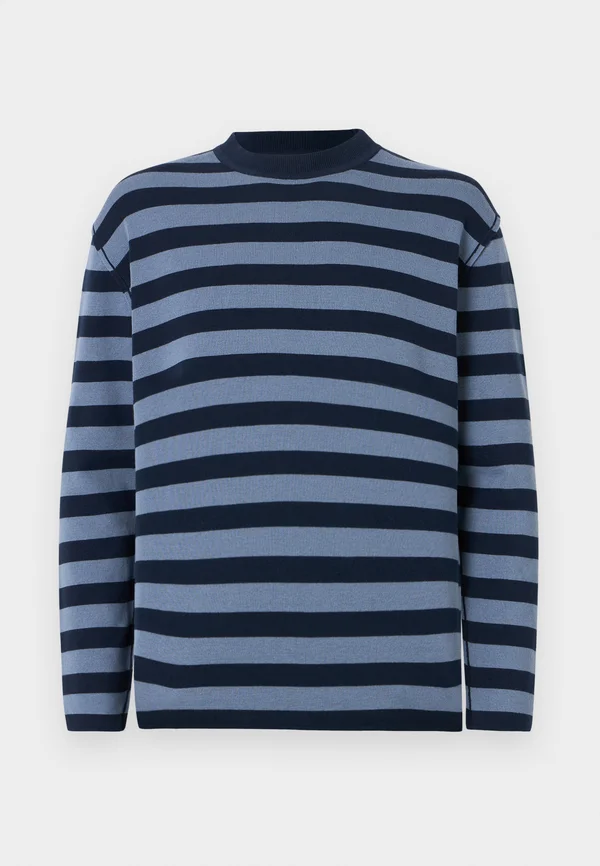 MAGLIA UNITA LONG SLEEVE UNISEX - Strickpullover - smoke blue/dark blue