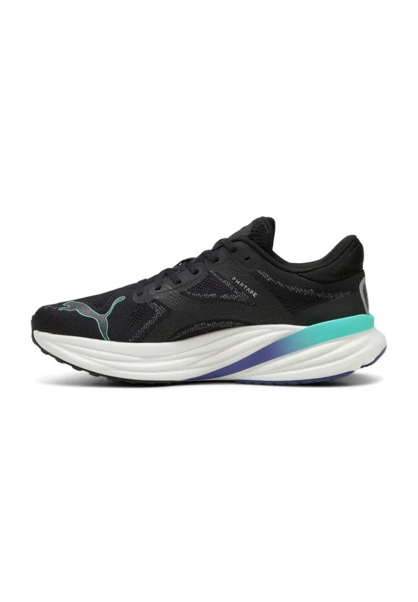 MAGNIFY NITRO - Laufschuh Trail - puma black aquatic blue crystal