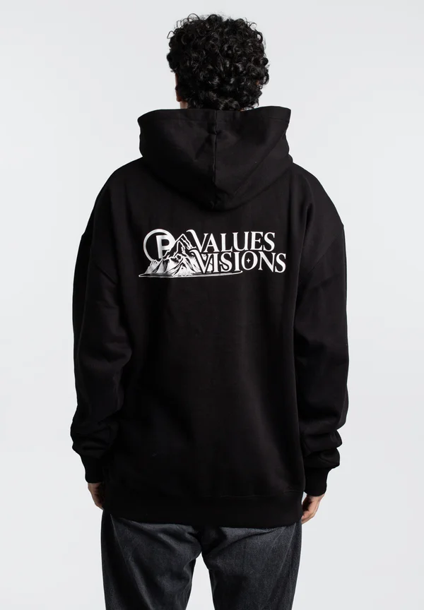 MAHAN - Kapuzenpullover - washed black