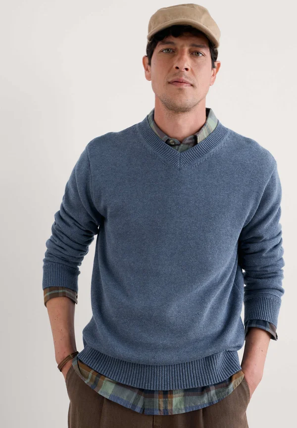 MAINBRACE  - Strickpullover - blue vintage indigo