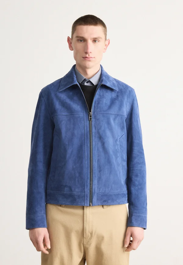MALBANO - Lederjacke - medium blue