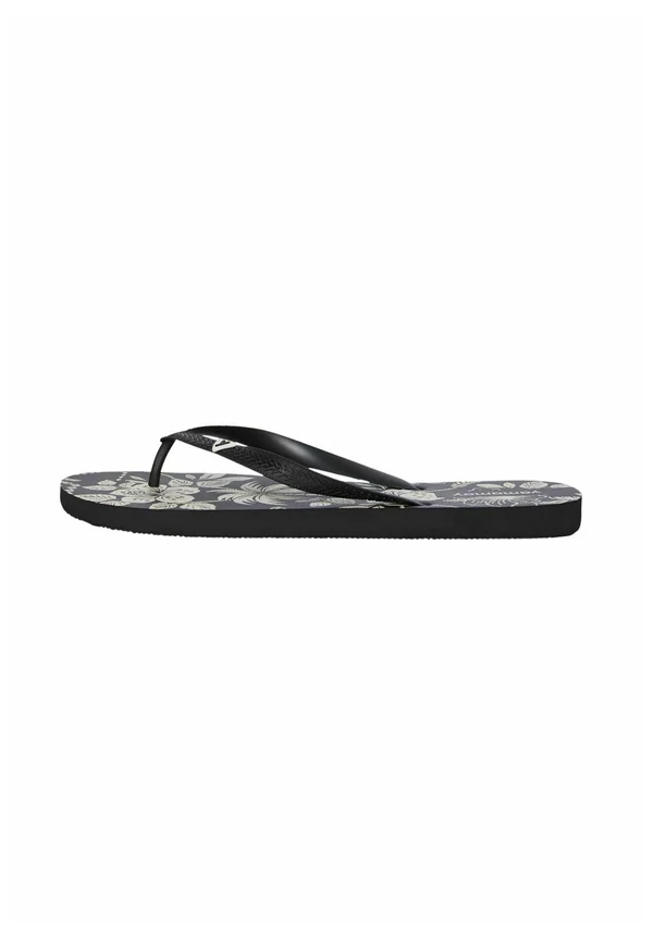 MALIBU - Bade-Zehentrenner - black with print