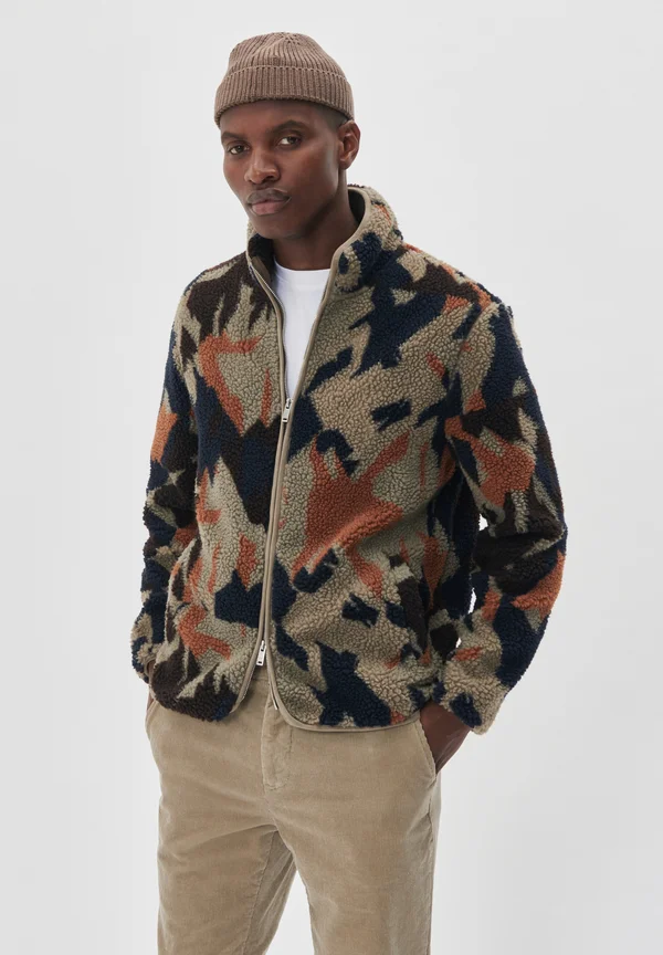 MALOGAN PRINT - Fleecejacke - cambridge brown