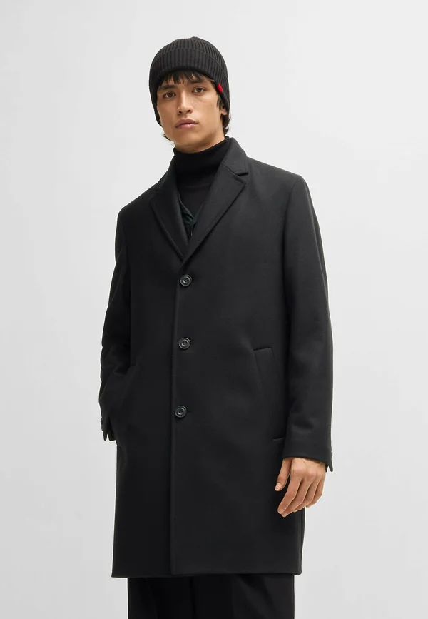 MALTE - Klassischer Mantel - black one