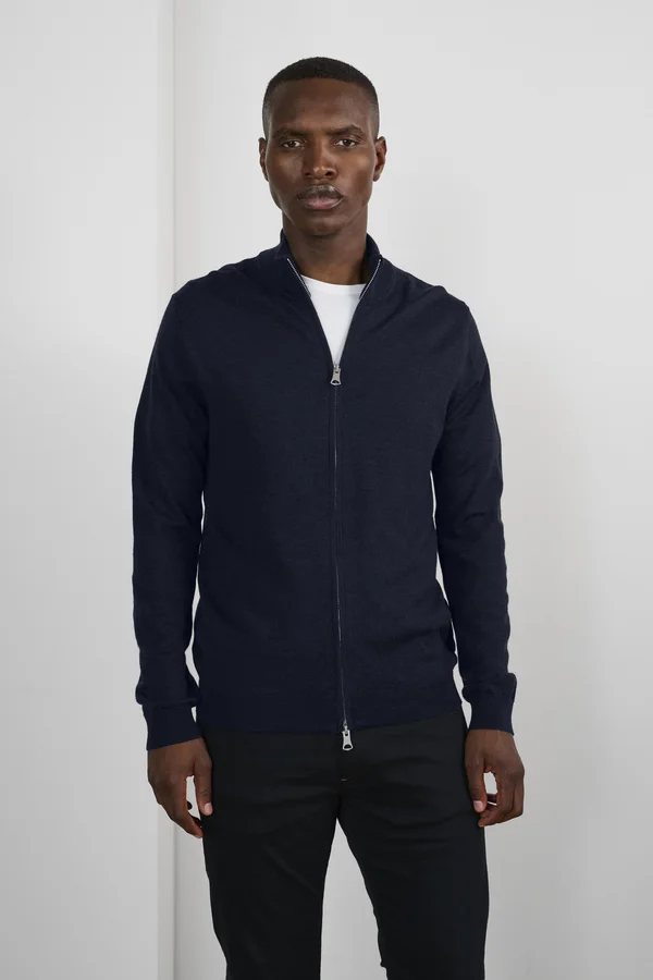 MAMASON - Strickjacke - dark navy melange