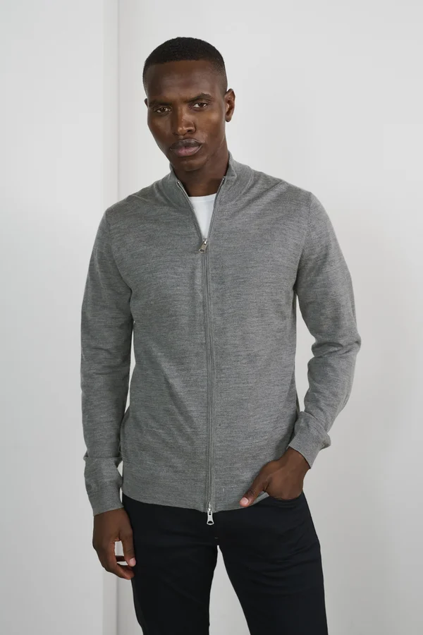 MAMASON - Strickjacke - medium grey melange