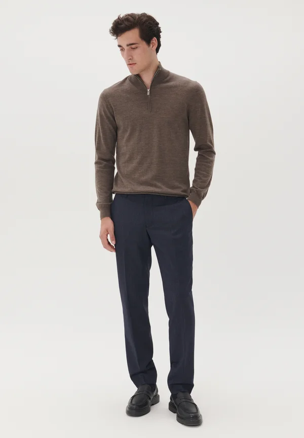 MAMASON SZ MERINO - Strickpullover - brown soil melange
