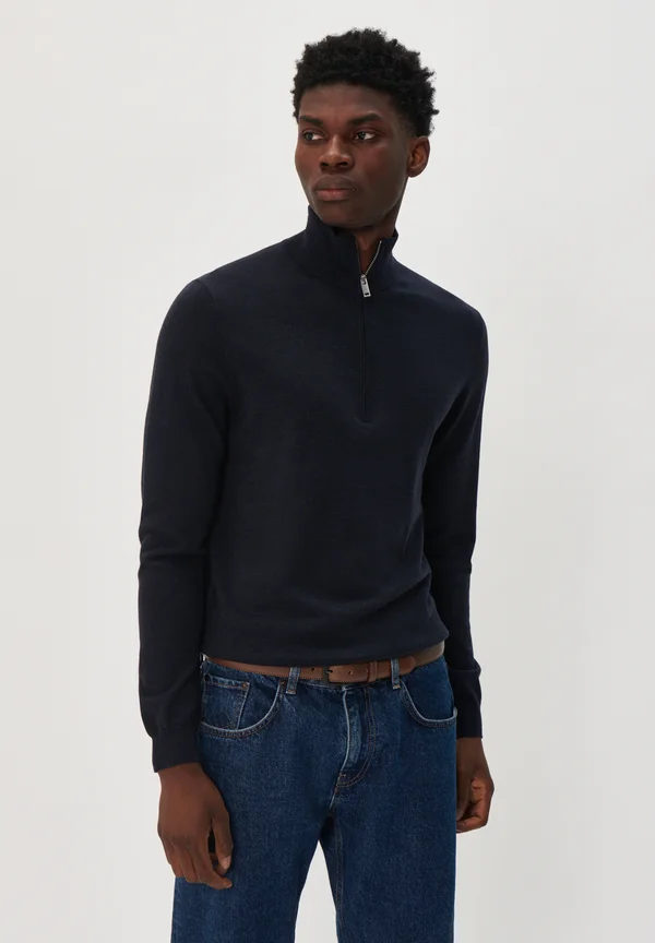 MAMASON SZ MERINO - Strickpullover - dark navy melange