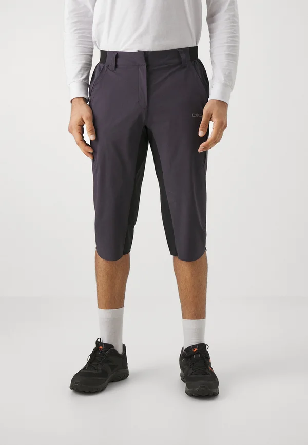 MAN FREE BIKE CAPRI WITH INNER UNDERWEAR - Outdoor Shorts - antracite