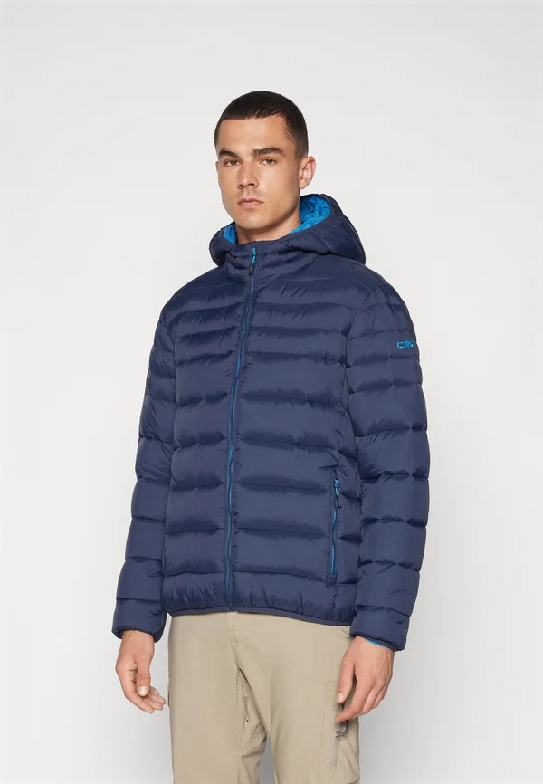 MAN JACKET FIX HOOD - Outdoorjacke - black blue