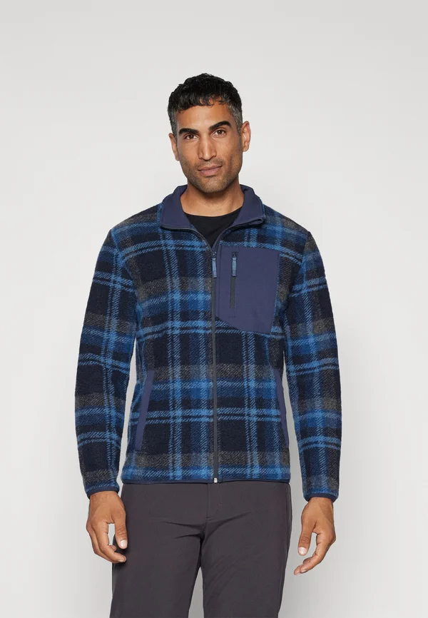MAN JACKET - Fleecejacke - blue steel/blue/antracite