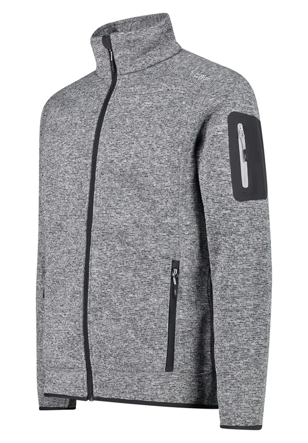 MAN JACKET - Fleecejacke - ice titanio nero
