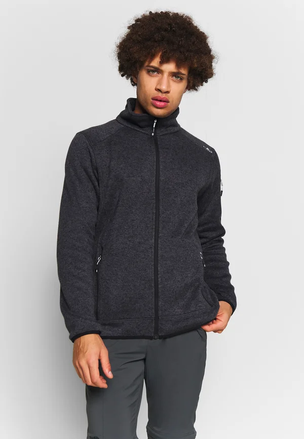 MAN JACKET - Fleecejacke - nero/glacier