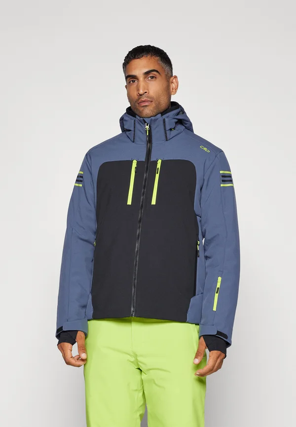 MAN JACKET ZIP HOOD - Skijacke - titanio