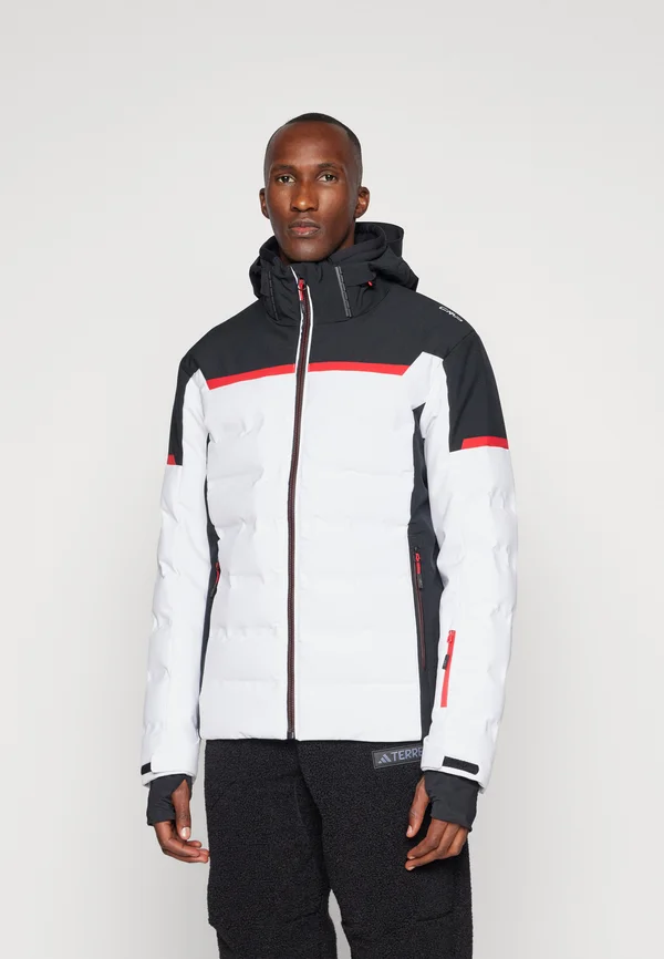 MAN JACKET ZIP HOOD - Snowboardjacke - bianco