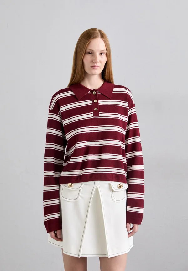MANCHES LONGUES - Strickpullover - bordeaux