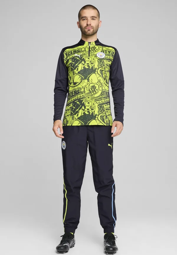 MANCHESTER CITY PRE MATCH QUARTER - Vereinsmannschaften - yellow glow magic blue